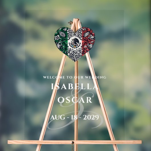 Accueil du Mariage de Coeur Couple du Mexique (Neutre)