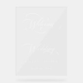 Accueil du Mariage de script blanc Tourbillonnant (Recto)