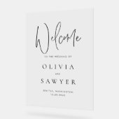 Accueil du Mariage de script d'écriture manuscrite (Angle)