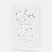 Accueil du Mariage de script d'écriture manuscrite (Angle)