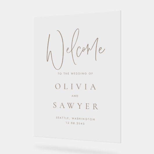 Accueil du Mariage de script d'écriture manuscrite (Angle)