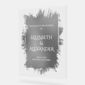 Accueil du Mariage de splash argenté chic (Angle)