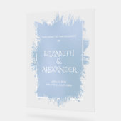 Accueil du Mariage d'éclaboussure bleu chic (Angle)