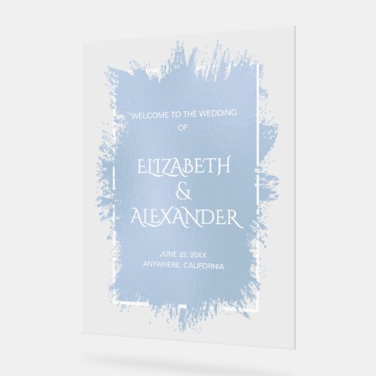 Accueil du Mariage d'éclaboussure bleu chic (Angle)