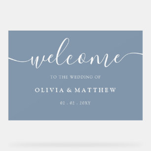 Accueil du Mariage Dusty Blue