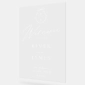 Accueil du Monogramme Mariage à main et à ruban (Angle)