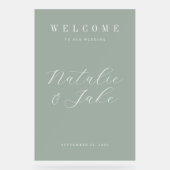 Accueil élégant minimaliste Mariage (Recto)