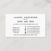 Accueil Entreprise Ajouter votre logo Carte de vis (Dos)