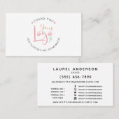 Accueil Entreprise Ajouter votre logo Carte de vis (Devant / Derrière)