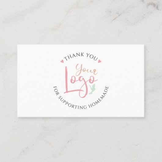 Accueil Entreprise Ajouter votre logo Carte de vis (Devant)