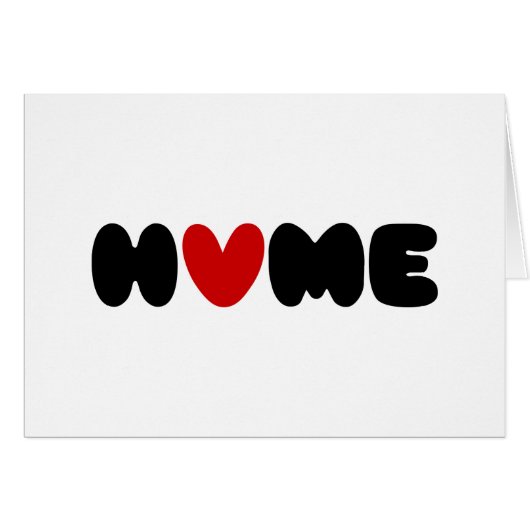 Accueil Est Où Le Coeur Est Carte (Devant horizontal)