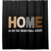 Accueil Est Sur Le Basketball Court Douche Rideau (Devant)