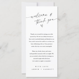 Accueil et Carte de remerciements personnalisés mi