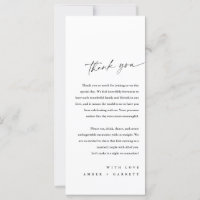 Accueil et Carte de remerciements personnalisés mi