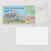 Accueil Et Jardin Paysage Cartes de visite (Devant / Derrière)