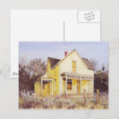 Accueil été jaune - carte postale (Devant / Derrière)