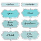 Accueil Étiquettes de l'organisation (Devant)