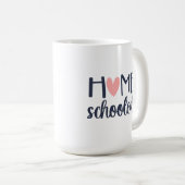Accueil Étudié Avec Coeur Homeschool Mug (Devant droit)