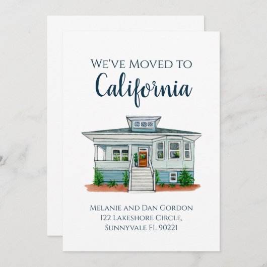 Accueil - Faire-part de déplacement (Devant / Derrière)