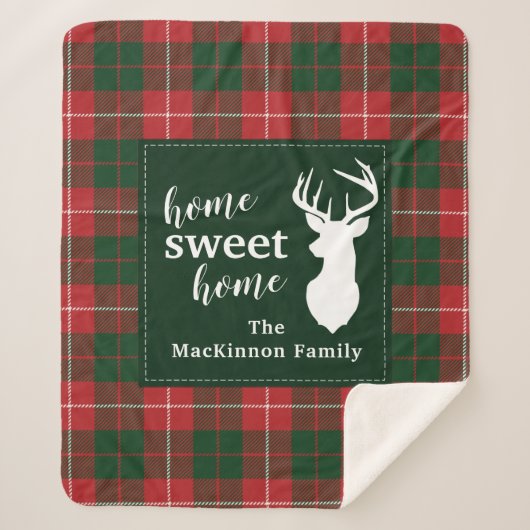 Accueil Famille Douce Noël Tartan MacKinnon Plaid (Devant)