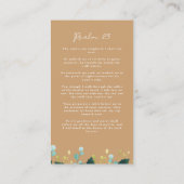 Accueil Fête de la vie Carte de prière funéraire (Dos)