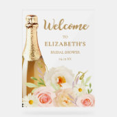 Accueil Fête des mariées rose aquarelle (Recto)