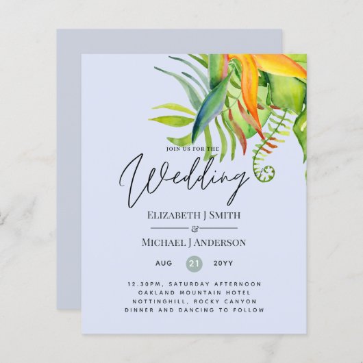 Accueil Feuille Tropical le moins cher Mariage Lua (Devant / Derrière)