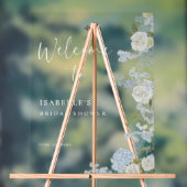 Accueil Floral Bleu Vert (Neutre)