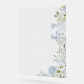 Accueil Floral Bleu Vert (Angle)