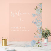 Accueil Floral Bleu Vert (Mariage)