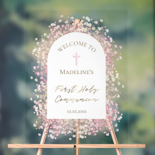 Accueil floral de la première communion