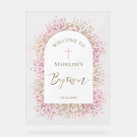 Accueil floral du baptême (Recto)