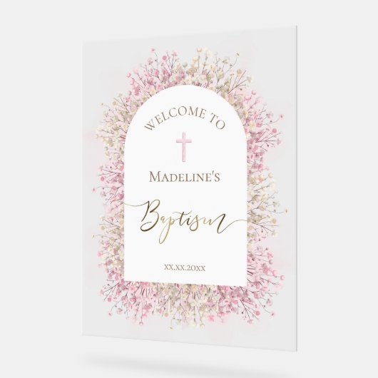 Accueil floral du baptême (Angle)