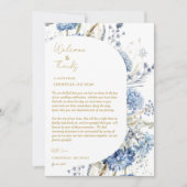 Accueil floral et merci table d'invités de mariage (Devant)