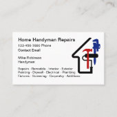 Accueil Handyman Carte de visite unique (Devant)