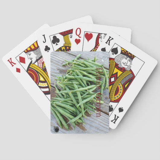 Accueil Haricots verts cultivés Cartes de jeu clas (dos)