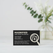 Accueil Inspection Carte de visite noir (Debout devant)