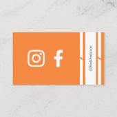 Accueil Logo Carte de visite orange (Dos)