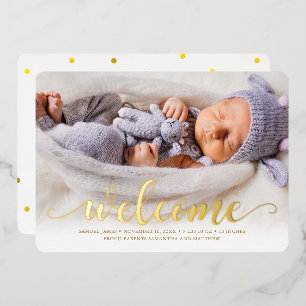 Accueil lumineux - Faire-part de naissance bébé
