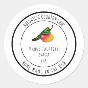 Accueil Made Mango Jalapeno Étiquette de salsa