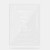 Accueil Mariage Acrylique Quirky Fun Drake Main (Recto)