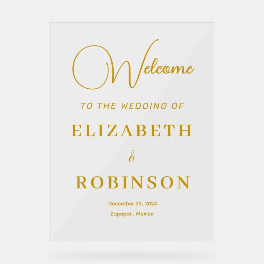 Accueil Mariage de script or élégant et moderne pe (Recto)