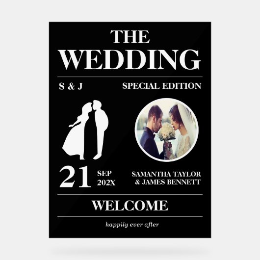 Accueil Mariage de style éditorial (Recto)
