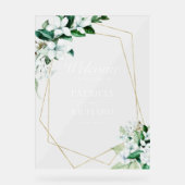 Accueil Mariage de verdure fleurie géométrique (Recto)