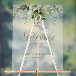 Accueil Mariage dépoli Verdure tropicale