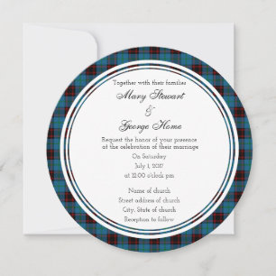 Accueil Mariage écossais Invitation ronde