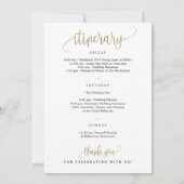 Accueil mariage Et Itinéraire Carte Faux Gold (Dos)