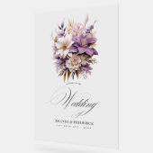 Accueil Mariage floral Mauve et Gold (Angle)