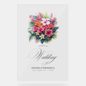 Accueil Mariage floral tropical (Recto)