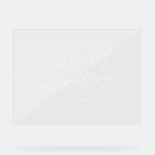 Accueil Mariage minimal Script moderne Horizontal (Recto)